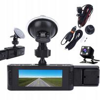 Automobilio kamera su priekine, galine ir vidaus vaizdo funkcija, 1080P