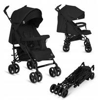 Vežimėlis Lionelo Irma Black/Dark Grey, lengvas, sulankstomas