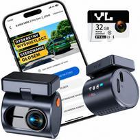 Automobilio kamera 2K 1296P WiFi 32GB su balso valdymu, G-sensoriu ir parkavimo režimu