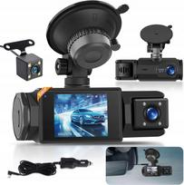 Vaizdo registratorius 3 kameros 1080P WiFi galinis įrašymas Full HD