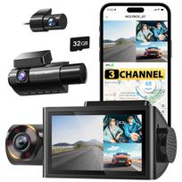Automobilio kamera WOLFBOX 3 kanalų 4K WiFi GPS naktinis matymas 512GB