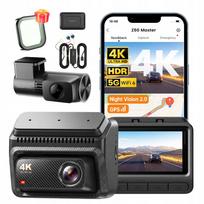 Vaizdo registratorius DDPAI Z60 Master 4K HDR + 2K galinė kamera + 4G modulis