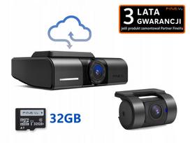 Vaizdo registratorius FineVu GX1000 CLOUD 2xQHD WiFi GPS HDR Ai radaras + 32GB kortelė