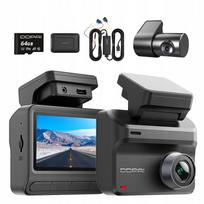 Automobilio kamera DDPAI Z50 Pro vaizdo registratorius 64GB su galine kamera ir Hardwire rinkiniu