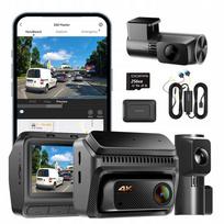 Vaizdo registratorius DDPAI Z60 Master 4K su galine vidaus kamera, 4G moduliu, 256GB