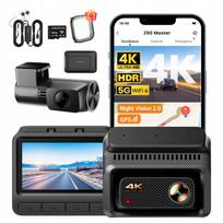 Vaizdo registratorius DDPAI Z60 Master 4K HDR + 2K galinė kamera + 4G modulis + 64GB
