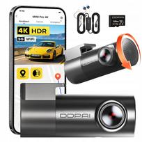 Vaizdo registratorius MINI Pro 4K DDPAI su hardwire rinkiniu ir 128GB