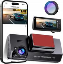 Automobilio kamera 4K, WiFi, IPS 3.69" CT369 ekranas