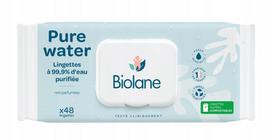 Drėgnos servetėlės Biolane Pure Water, 48 vnt.