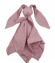 Muslino vystyklas Hug Me Bunny dirty pink