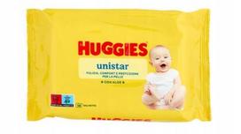 Drėgnos servetėlės Huggies Unistar Aloe, 56 vnt.