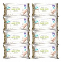 Drėgnos servetėlės Dada Extra Care Aloe Care su ekologiška alavijų ekstraktu, 64 vnt., 8 pakuotės