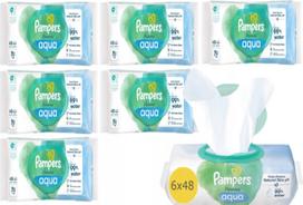 Drėgnos servetėlės Pampers Harmonie Aqua 6x48