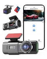 Automobilinė kamera VORNE HINTEN 4K 1080P WiFi 64GB SD kortelė WDR G jutiklis