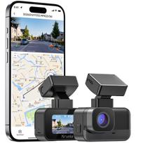 Automobilinė kamera KRUNIA 2K WiFi su GPS, WDR, naktiniu režimu, 170° kampu
