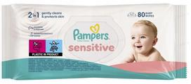 Drėgnos servetėlės Pampers Sensitive 9 x 80 vnt.