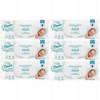 Drėgnos servetėlės Dada Aqua su segtuku 6x50 vnt., 99% vandens