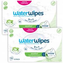 Vaikiškos drėgnos servetėlės WaterWipes su alaviju, 24x60