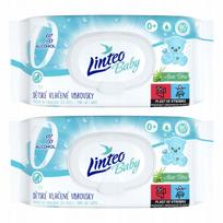 Drėgnos servetėlės vaikams su alaviju LINTEO Baby, 80 vnt. x 2