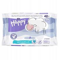 Drėgnas tualetinis popierius Bella Baby Happy Sensitive su alaviju, 42 vnt.