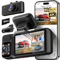 Automobilio kamera REDTIGER 4K 3 kanalų GPS WiFi 64GB IR naktinis režimas