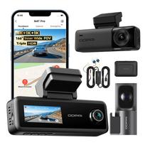 Vaizdo registratorius DDPAI N4T Pro 4K HDR 3 kanalų kamera su 4G moduliu