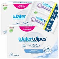 Drėgnos servetėlės WaterWipes BIO 24 x 60 99,9% vandens