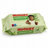 Drėgnos servetėlės Huggies Natural Care su alaviju, 56 vnt.