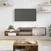 TV stovas tvirtinimui prie sienos 150x25x28,5 cm, pagamintas iš medžio plokštės