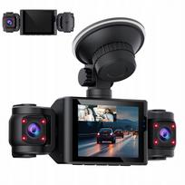 Automobilinė kamera 360° 4x Full HD 1080P su G-sensoriu ir IR naktiniu režimu