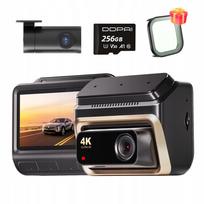 Vaizdo registratorius DDPAI Z60 Pro 4K HDR GPS su galine kamera, 256GB
