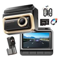 Vaizdo registratorius DDPAI Z90 Master 4K su galine kamera, hardwire rinkiniu ir 256GB