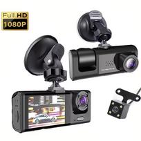 Vaizdo registratorius su 3 Full HD 1080p kameromis, naktiniu matymu ir 2" IPS ekranu
