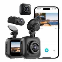 Automobilio vaizdo registratorius 4K+1080P WiFi WDR, su mobiliąja programėle