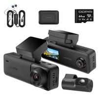 Vaizdo registratorius DDPAI N4T Pro 4K HDR su 4G moduliu, 3 kanalai