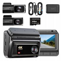 Automobilinė vaizdo kamera DDPAI Z60T 4K HDR GPS 4G modulis 64GB