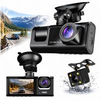 4K ULTRA HD vaizdo registratorius su GPS, WiFi, priekine ir galine kamera, 170°