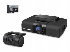 Vaizdo registratorius FineVu GX1100 4K /128GB UHD+FHD HDR, WDR, Wi-Fi, GPS, greičio kamerų įspėjimai