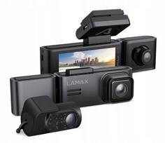 Vaizdo registratorius 4K su priekinėmis, galinėmis ir centrinėmis kameromis TAXI