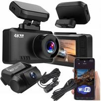 Automobilinė 4K DVR kamera su Wi-Fi, GPS, Sony IMX335, Novatek, galinio vaizdo funkcija