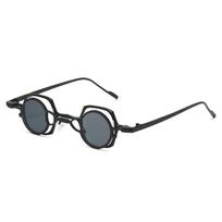 2026 New Brand Designer Steampunk Sunglasses Detachable Lens Punk Popular Metal Eyeglasses UV400 Shades Eyewear Men Goggles gray