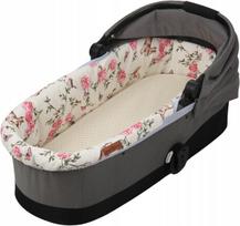 Vežimėlio lopšio įdėklas ir paklodžių rinkinys BABYMAM