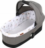 Vežimėlio lopšio įdėklas ir paklodžių komplektas BABYMAM