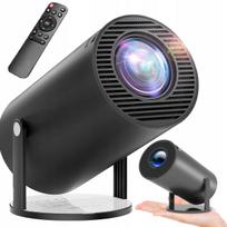 4K mini projektorius, juodas, Android 11.0, WiFi, BT5.0, 1280x720P namų kinui