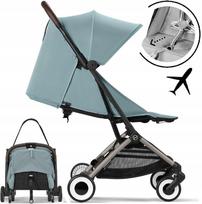 Lengvas vežimėlis CYBEX ORFEO '25 6,3 kg Lie-Flat Stormy Blue tpe lėktuvui