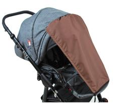 Vežimėlio stogelis BabyLux, rudas, atsparus vandeniui