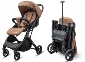 Vežimėlis Baby Mix Bimelo, rudos ir smėlio spalvos, aliuminis, 7,4 kg