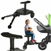 Vežimėlio priedas su sėdyne, 25 kg, juodas, 3–7 metų