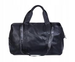 Veganinės odos juoda Mommy Bag su vystymo stalu