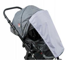 Vežimėlio apsauga nuo saulės BabyLux VISOR, atspari vandeniui, pilka